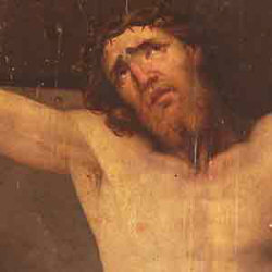 Noueilles : le Christ en croix (dtail)