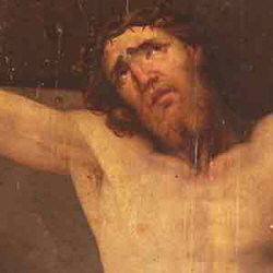 Noueilles : le Christ en croix (détail)